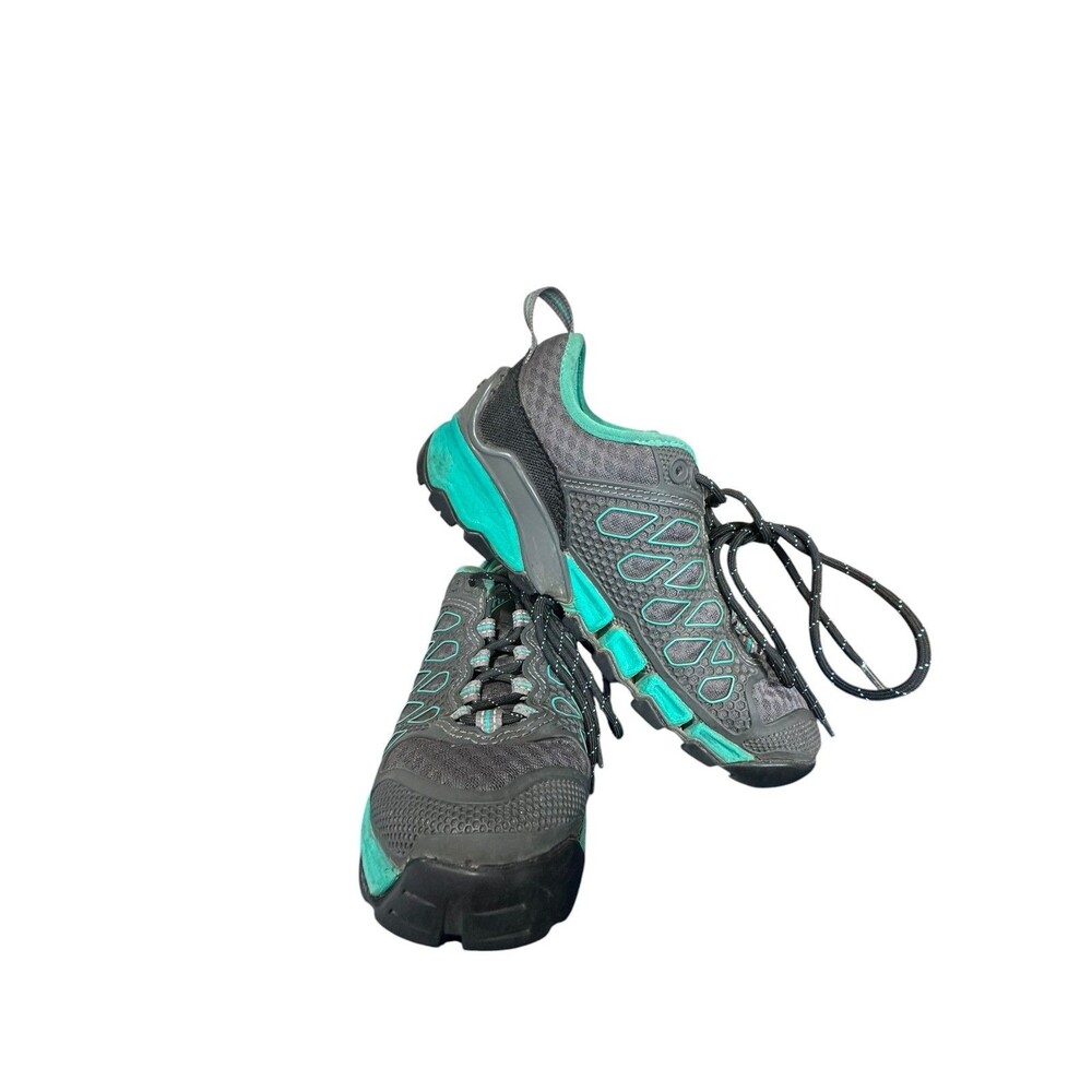Women's Danner Extrovert 52140 Gray Hiking Shoes Gray Turquoise Womens Sz 6 M - Picture 4 of 11